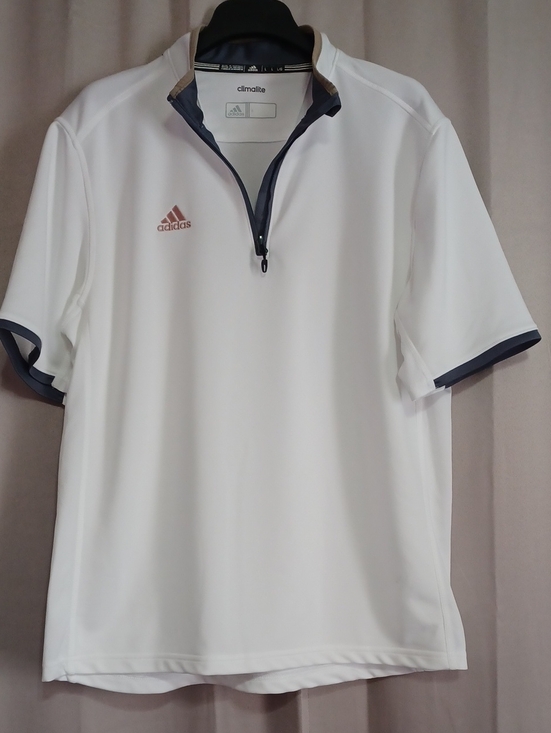 adidas Other - Adidas Men’s White Climalite Half-Zip Short Sleeve Polo Shirt